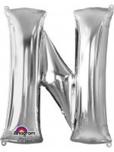 Picture of SILVER LETTER N FOIL BALLOON